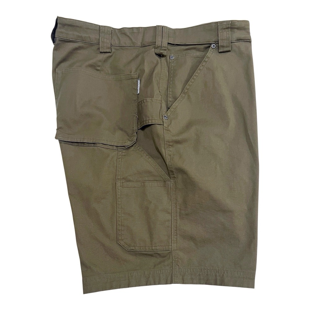 Duluth Firehose Flex 11" Cargo Shorts Coolmax Relaxed Fit Men's‎ 46 Army Green
